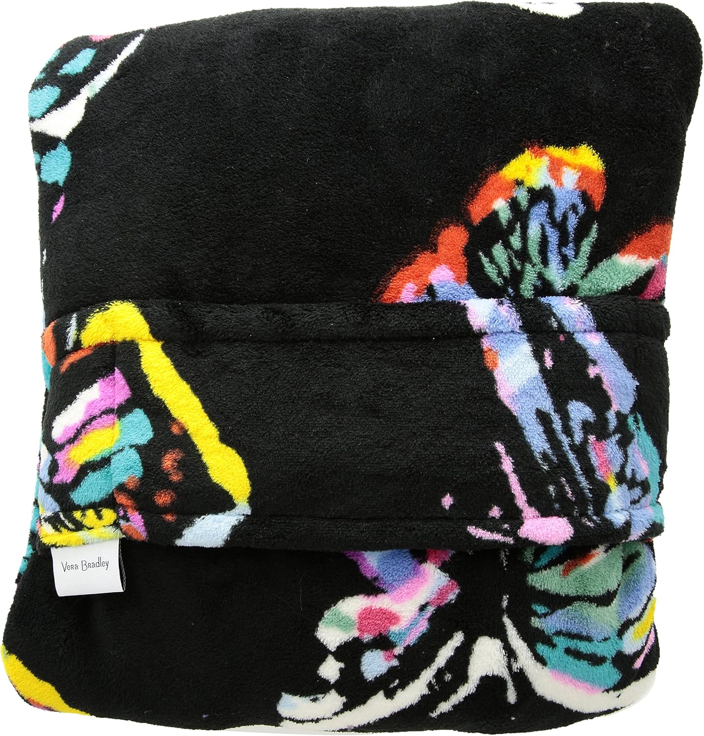 Vera Bradley Women's Fleece Fleece Travel Blanket with Trolley Sleeve