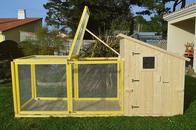 Poulailler Cocoricocotte Avec Parc Et Plancher Anti Renard Pour 2 à