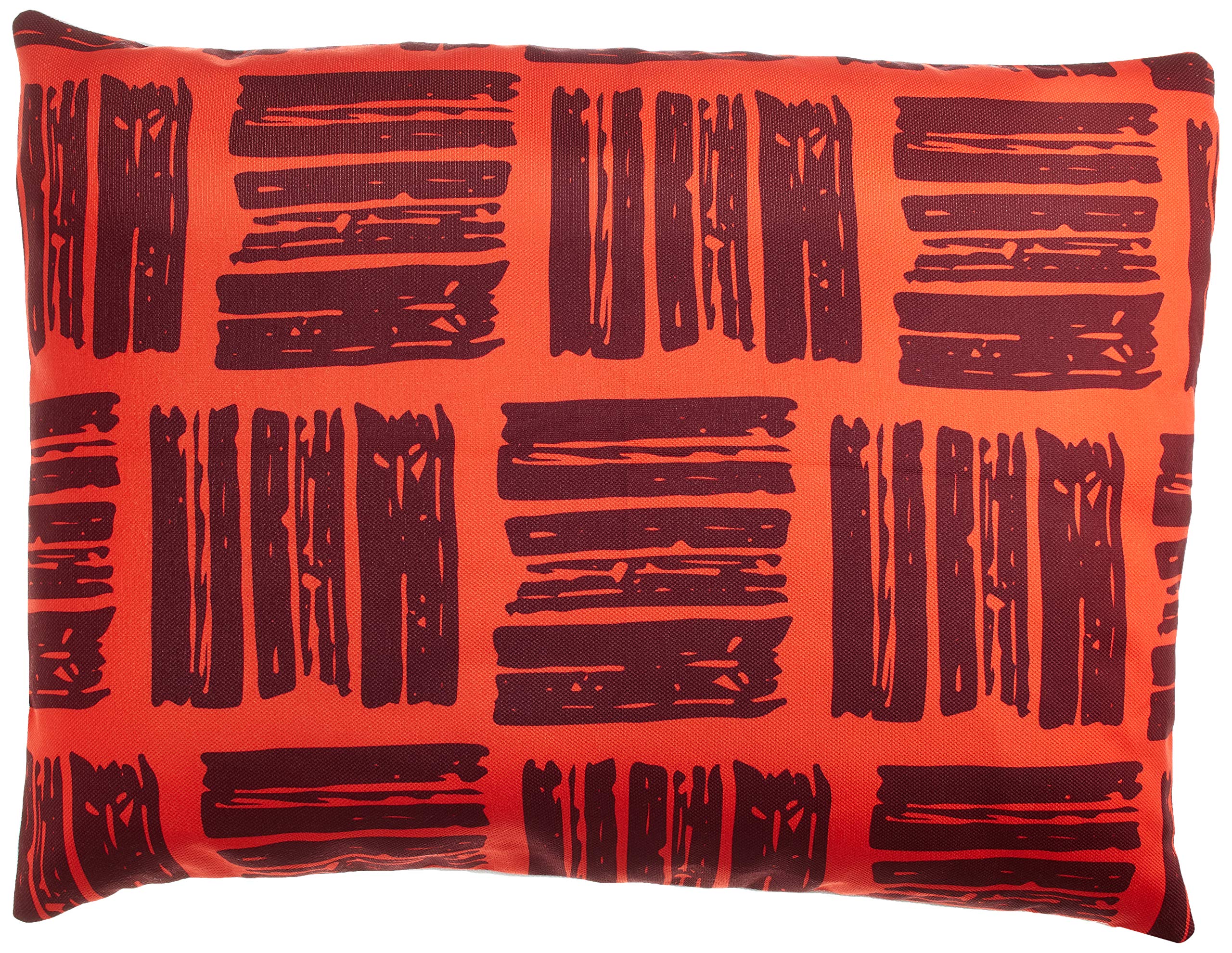 BonaMaison Decorative Cushion Cover, Orange Bordeux Throw Pillow Covers, Home Decorative Pillowcases for Livingroom, Sofa, Bedroom, Size: 45X60 Cm - Designed and Manufactured in Turkey