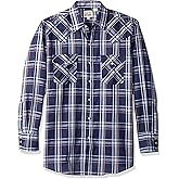 ELY Cattleman Mens Long Sleeve Plaid Western Shirt