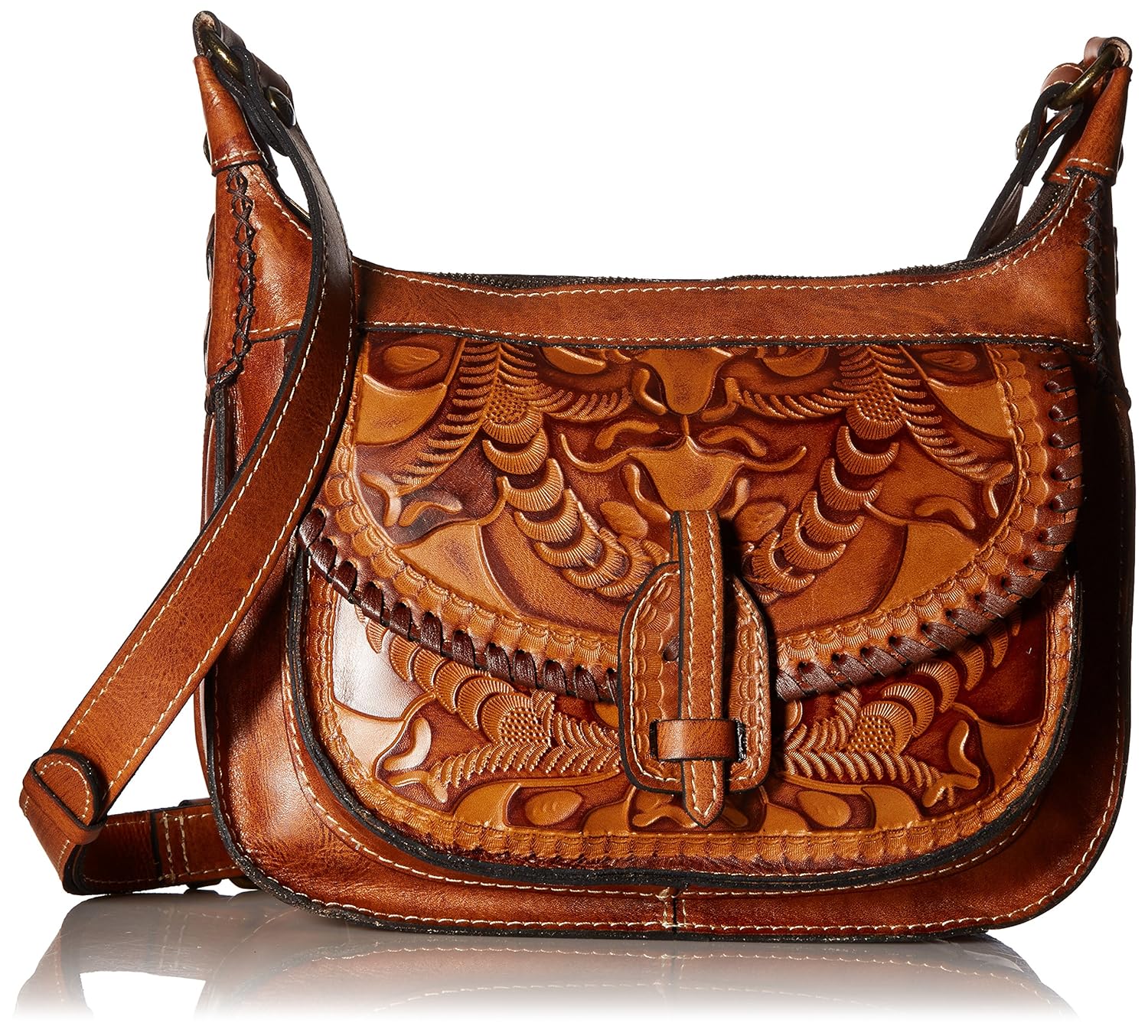 Buy Patricia Nash Camila 2 Zip Hobo, Gold at Amazon.in