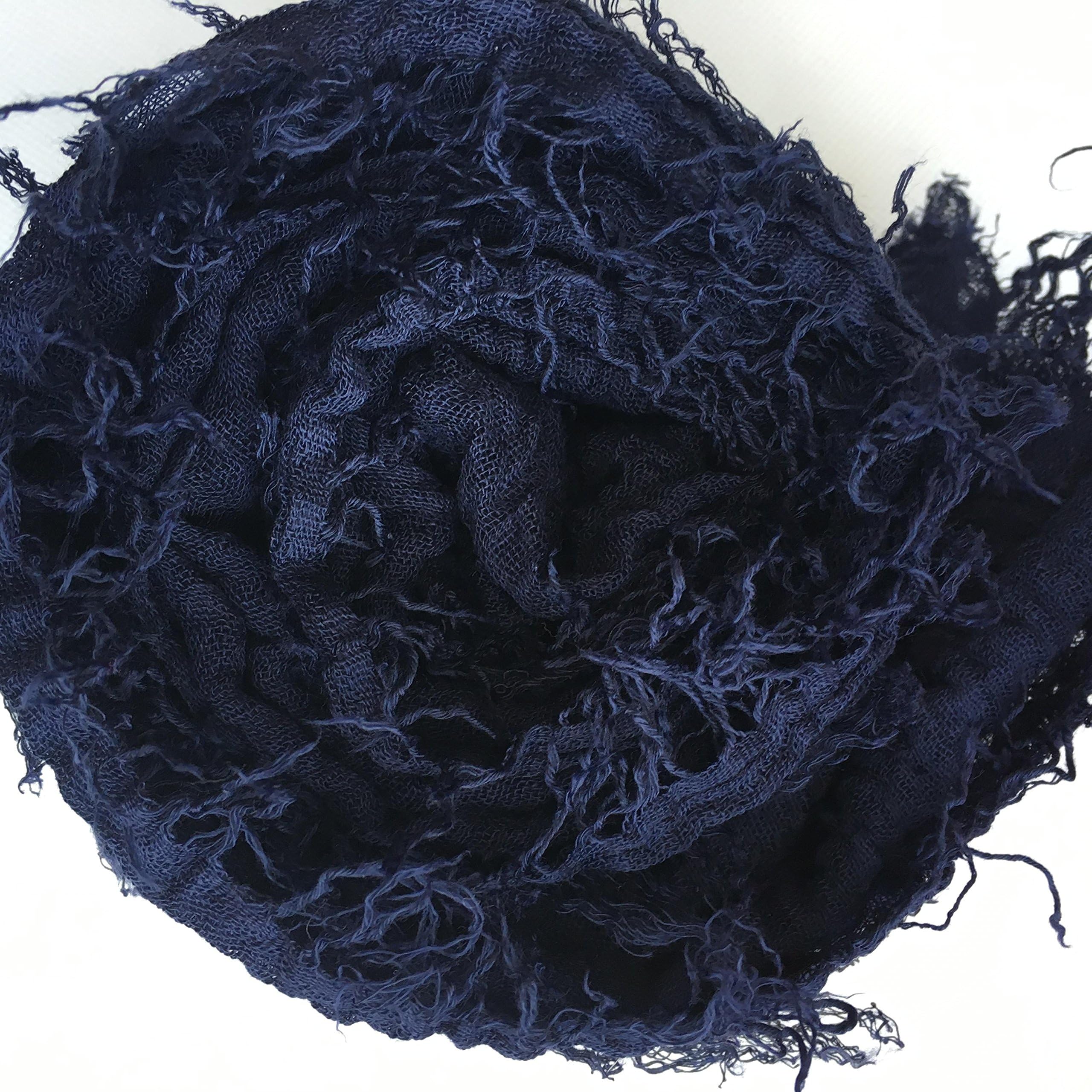 Isabelle BoutiqueCrimp Frayed Edges Crinkle Maxi Scarf Cotton Hijab Scarves UK