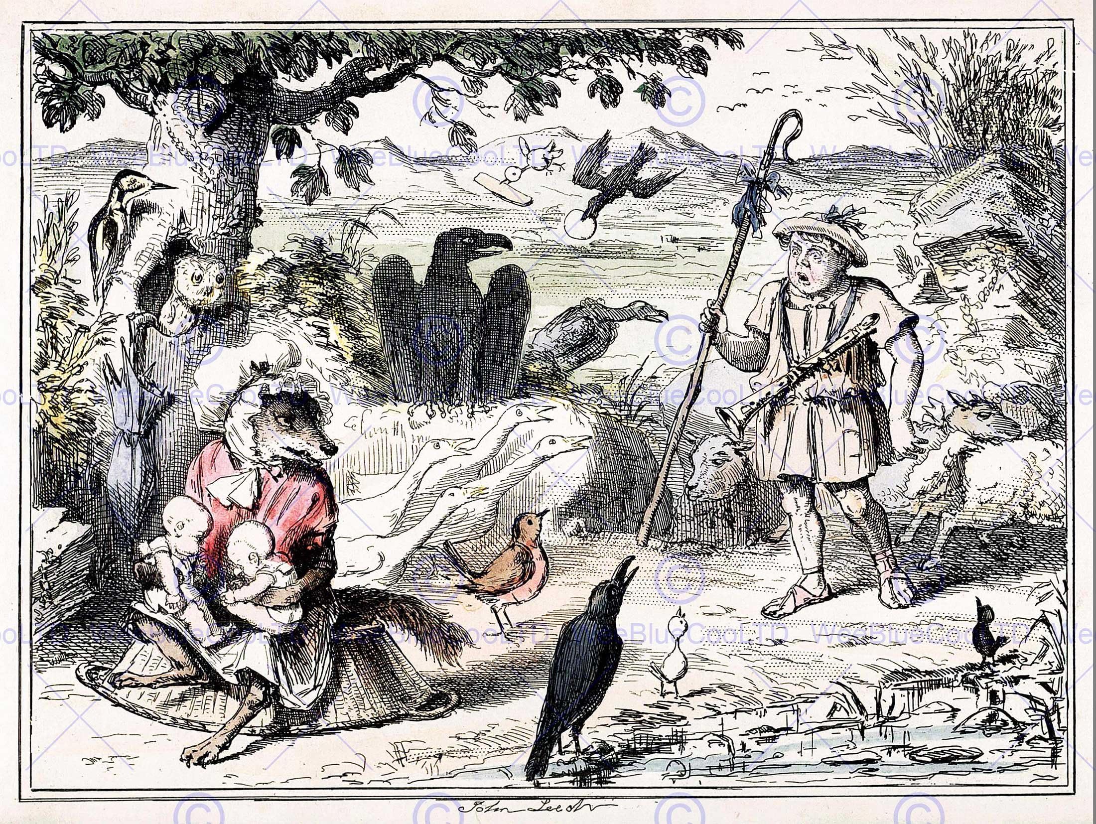 PAINTING BOOK COMIC HISTORY ROME LEECH ROMULUS REMUS WOLF MOTHER ART PRINT HP466