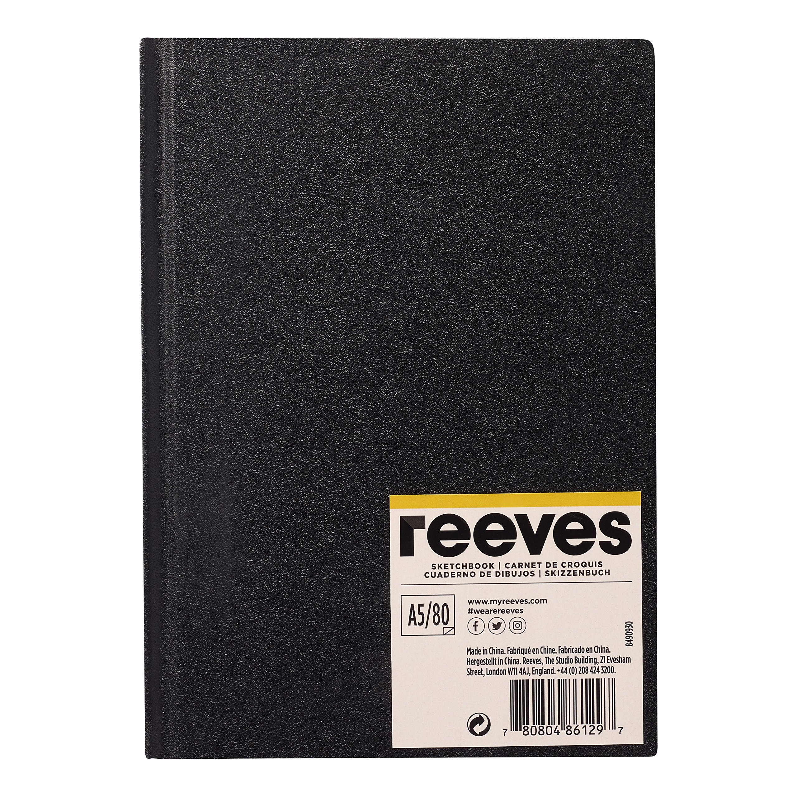 REEVES 8490930 Sketch book - hardcover - A5 - White