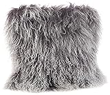 SARO LIFESTYLE 100% Wool Mongolian Lamb Fur Throw