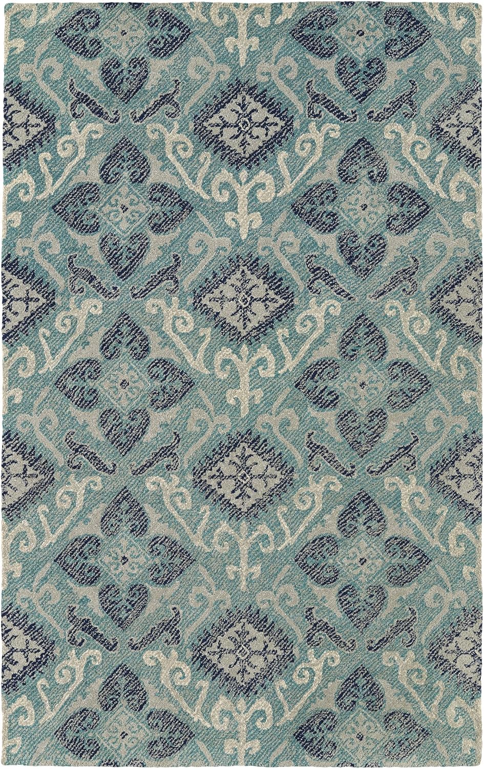 modern indoor outdoor living spaces on Amazon Com Kaleen Rugs Weathered Collection Wtr03 91 Teal 4 X 6 Indoor Outdoor Handmade Rug Furniture Decor