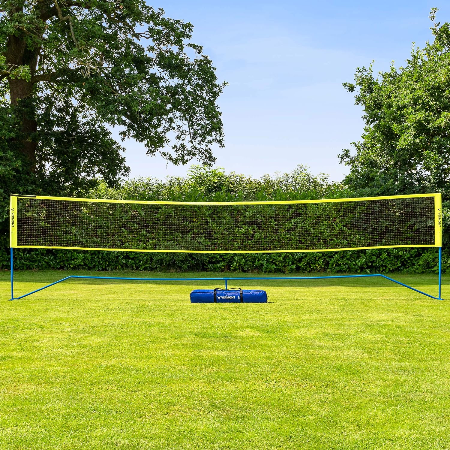 Vermont Procourt Combi Net | Perfect for Tennis, Badminton, Pickleball & Soccer Tennis | Super Quick Assembly with Steel Poles | Use Indoors, Outdoors, On The Beach Or The Backyard! (20ft Wide) : Sports & Outdoors