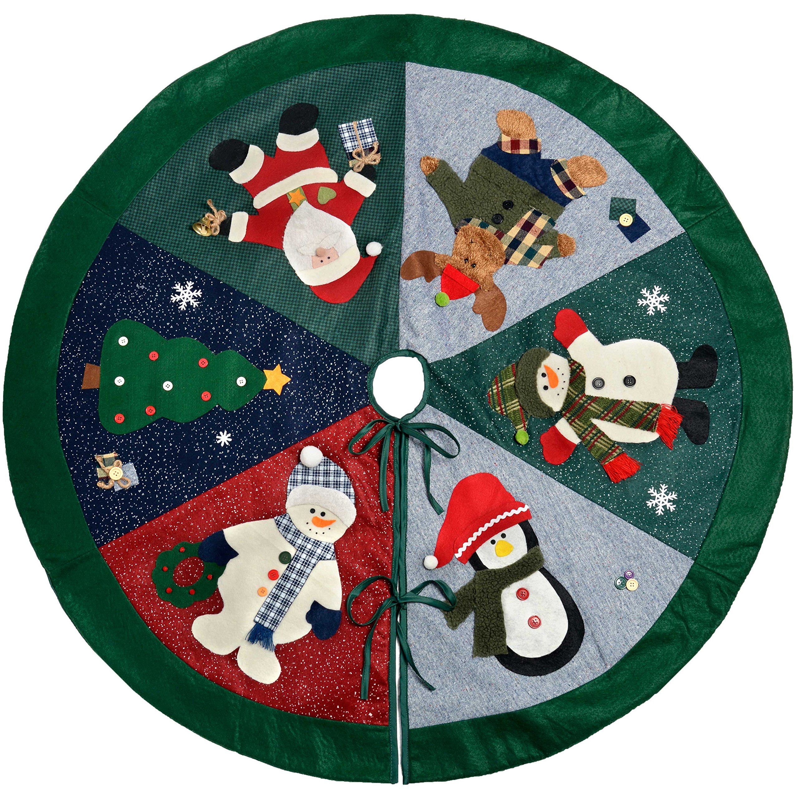 WeRChristmas Christmas Character Tree Skirt Decoration, 120 cm - Large, Multi-Colour