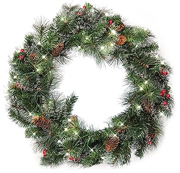 Light Up Christmas Wreath