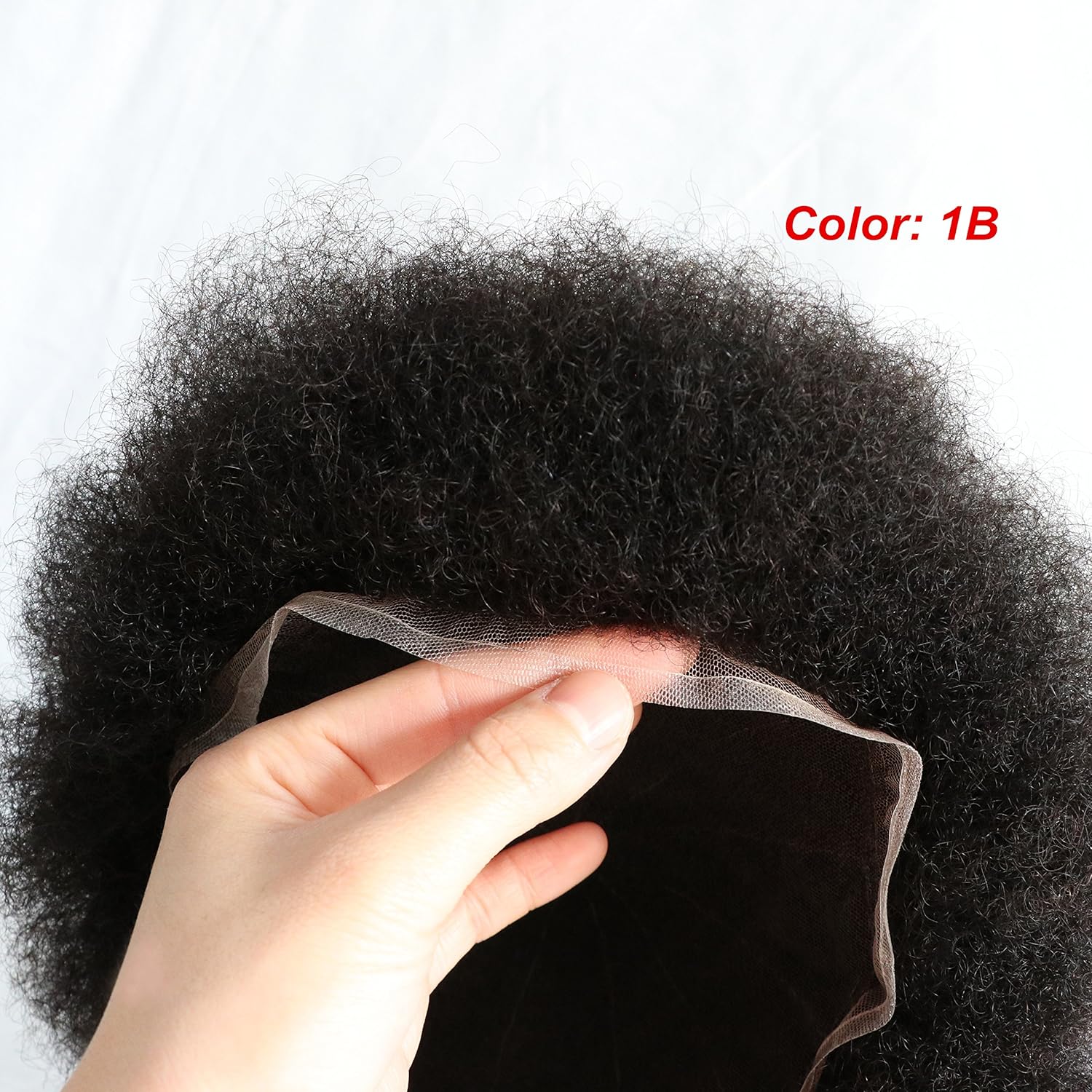 Afro Toupee For Black Men Human Hair All Transparent Lace Man