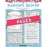 Coloring Broadway - MAMMA MIA inspired Coloring Pages (Set of 4) “Dancing Queen” Collection, Broadway Musical Merchandise, Printed on Matte Card Stock (8 1/2” x 11”), Ideal Gift for a Broadway Theater
