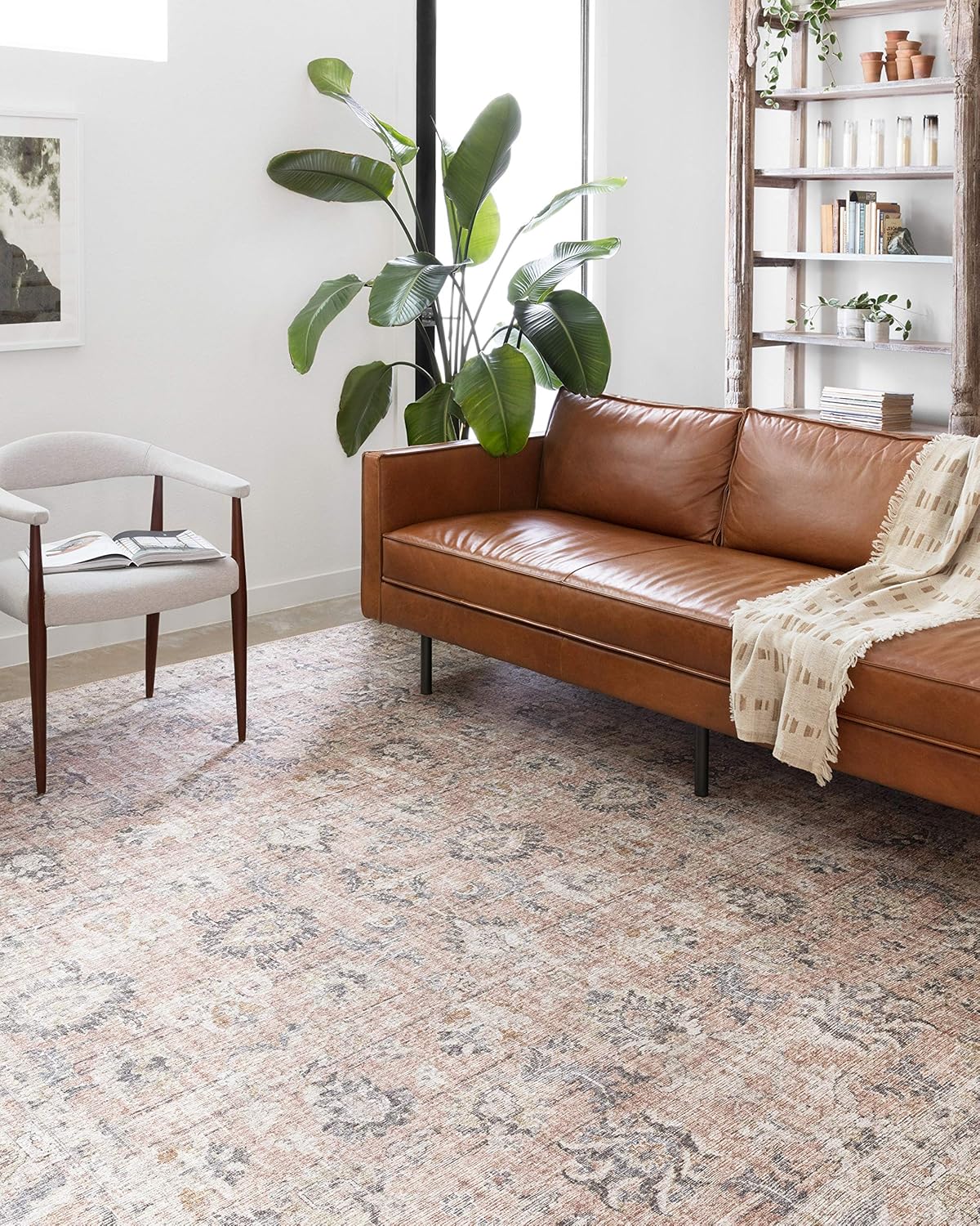 Rugs, Pads & Protectors - Loloi II Skye Collection SKY-01 BLUSH / GREY, Traditional 9'-0