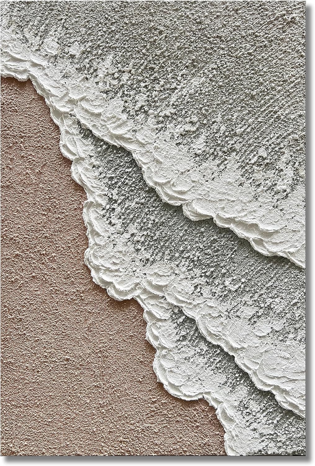 Paintings - Limiyer Art 36x24 inch hand-painted beach Ocean Wave Landscape Oil Painting Abstract Texture Canvas Mural Home wall Decorative art