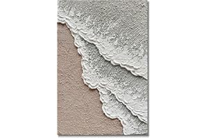 Limiyer Art 36x24 inch Hand painted Beach wave Landscape Oil painting Modern Abstract Texture Canvas Painter living wall Decorative art