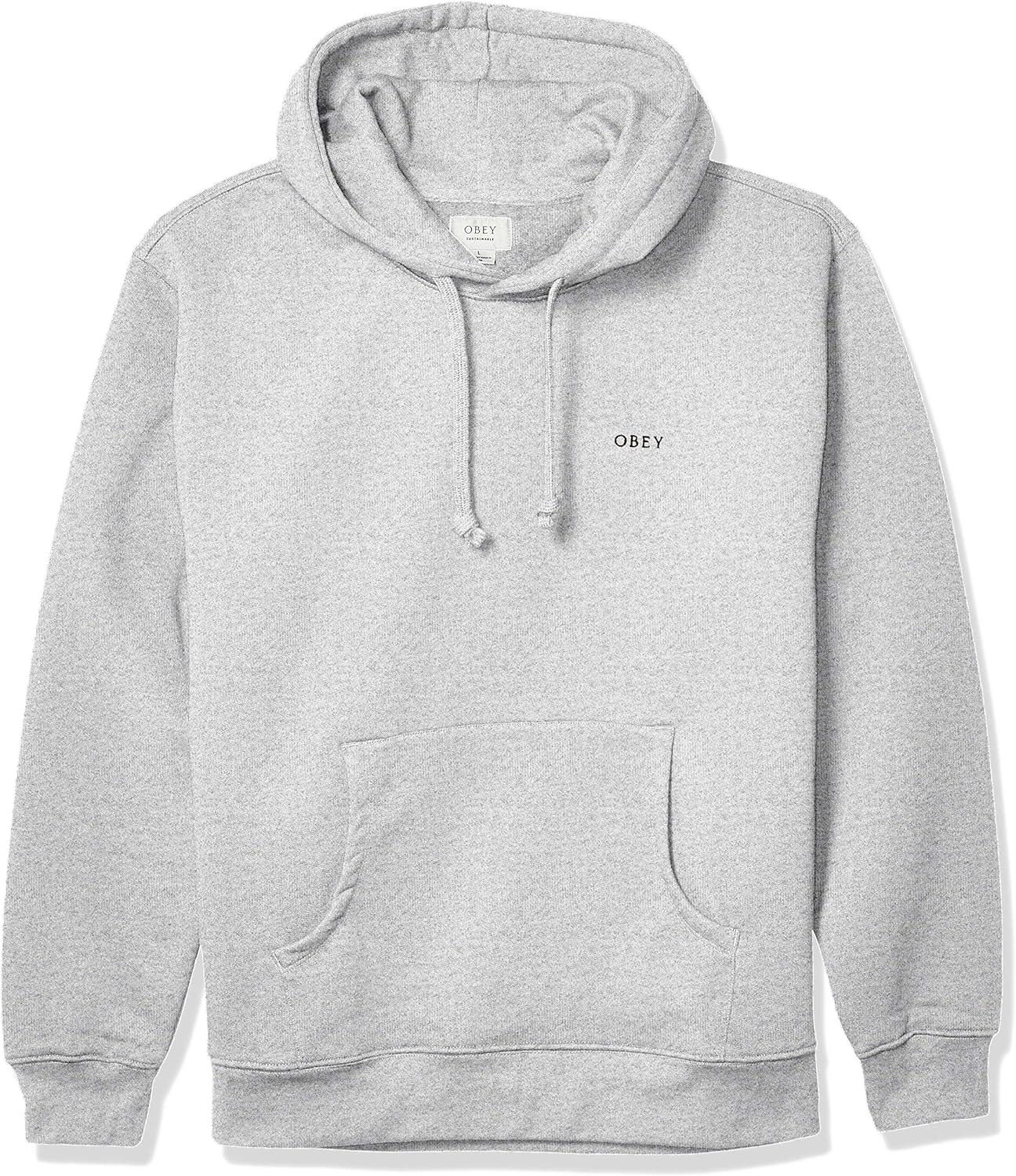 Obey Men's Sweatshirt, Recycled Yarns, Ideals Sustainable Hood: Clothing
