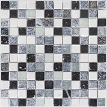 Kombimosaik Fliesen Weiss Grau Wand Boden Dusche Wc Kuche 10 Matten Art Es 52622 F Amazon De Baumarkt