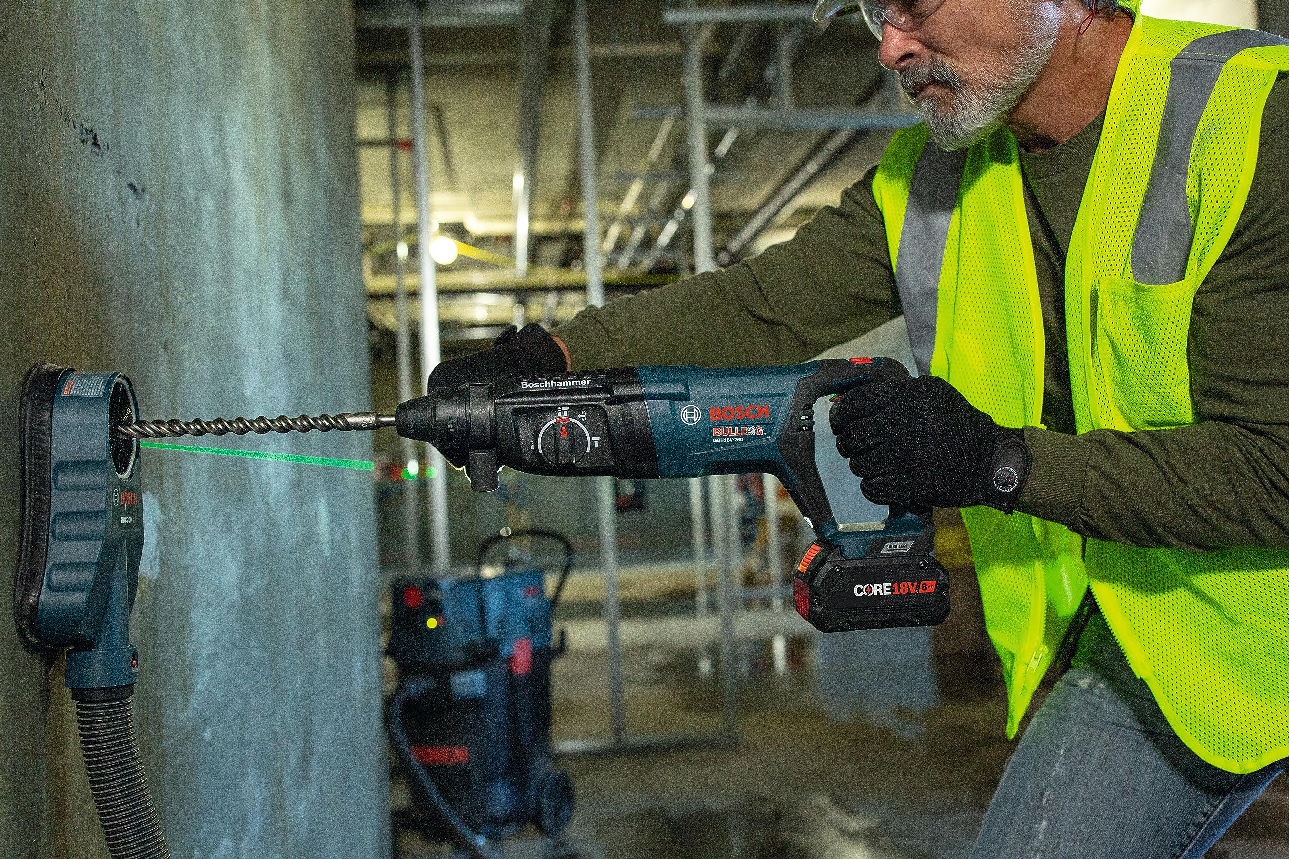 Bosch GBH18V-26DN 18V EC Brushless SDS-plus Bulldog? 1 In. Rotary Hammer (Bare Tool)