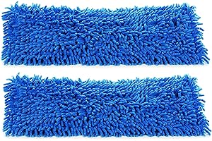2-pack of 18" Inch Premium Chenille Microfiber Wet Mop Pads for Professional Commercial Microfiber Mops