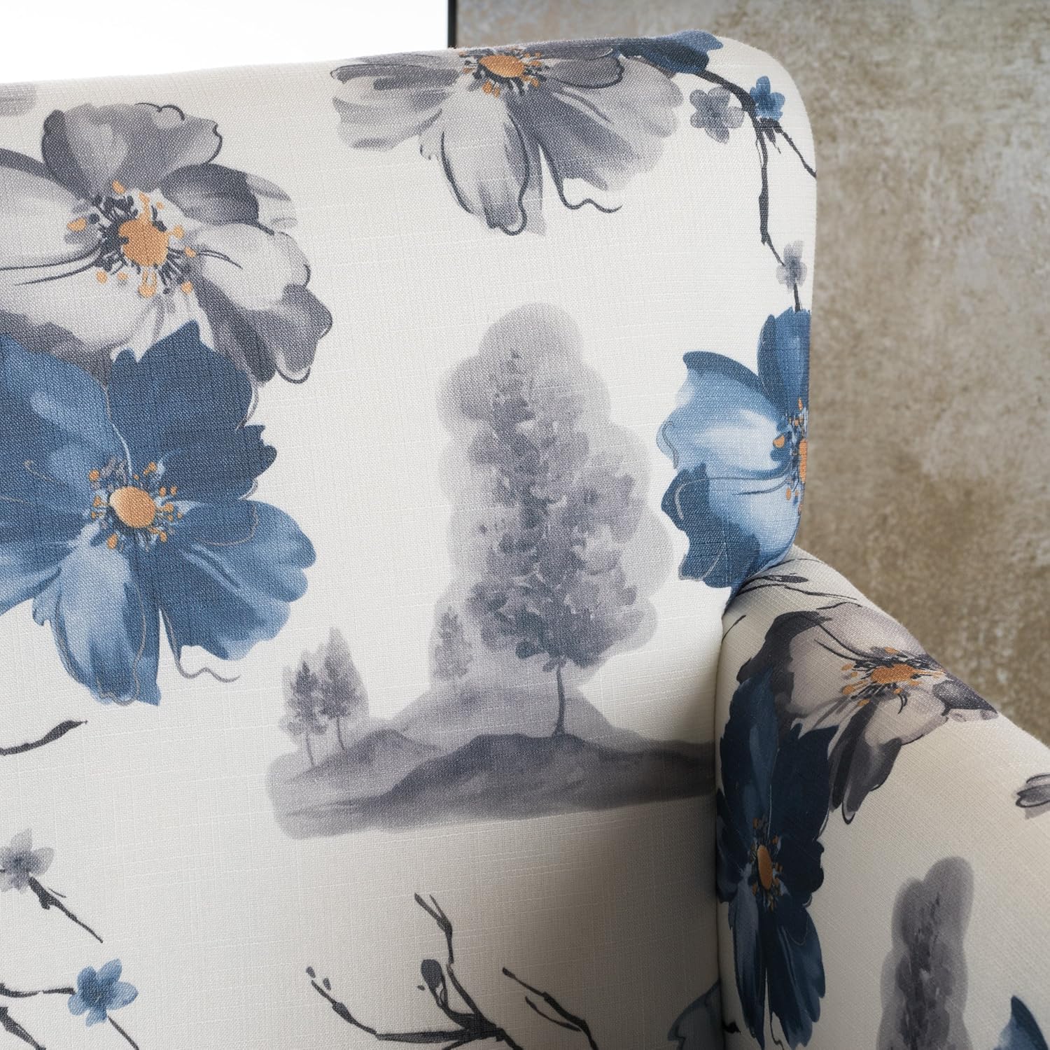 Christopher Knight Home Boaz Fabric Club Chair, Floral Print: Furniture & Decor