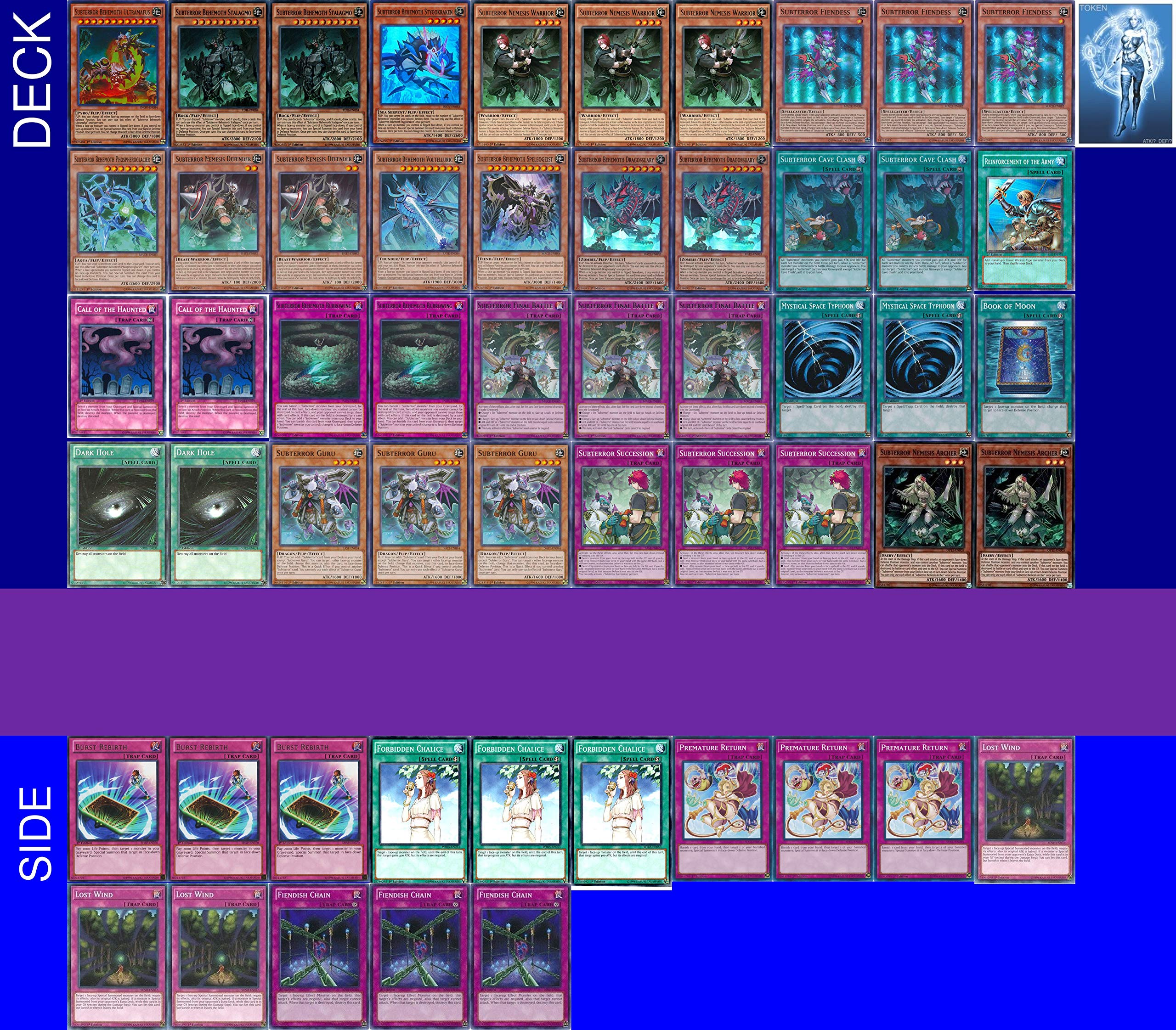 Yugioh Tournament Ready Subterror Deck With Complete Side Deck Exclusive |  Desertcart Brunei