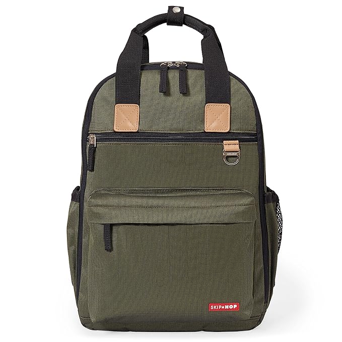 skip hop duo backpack grey melange