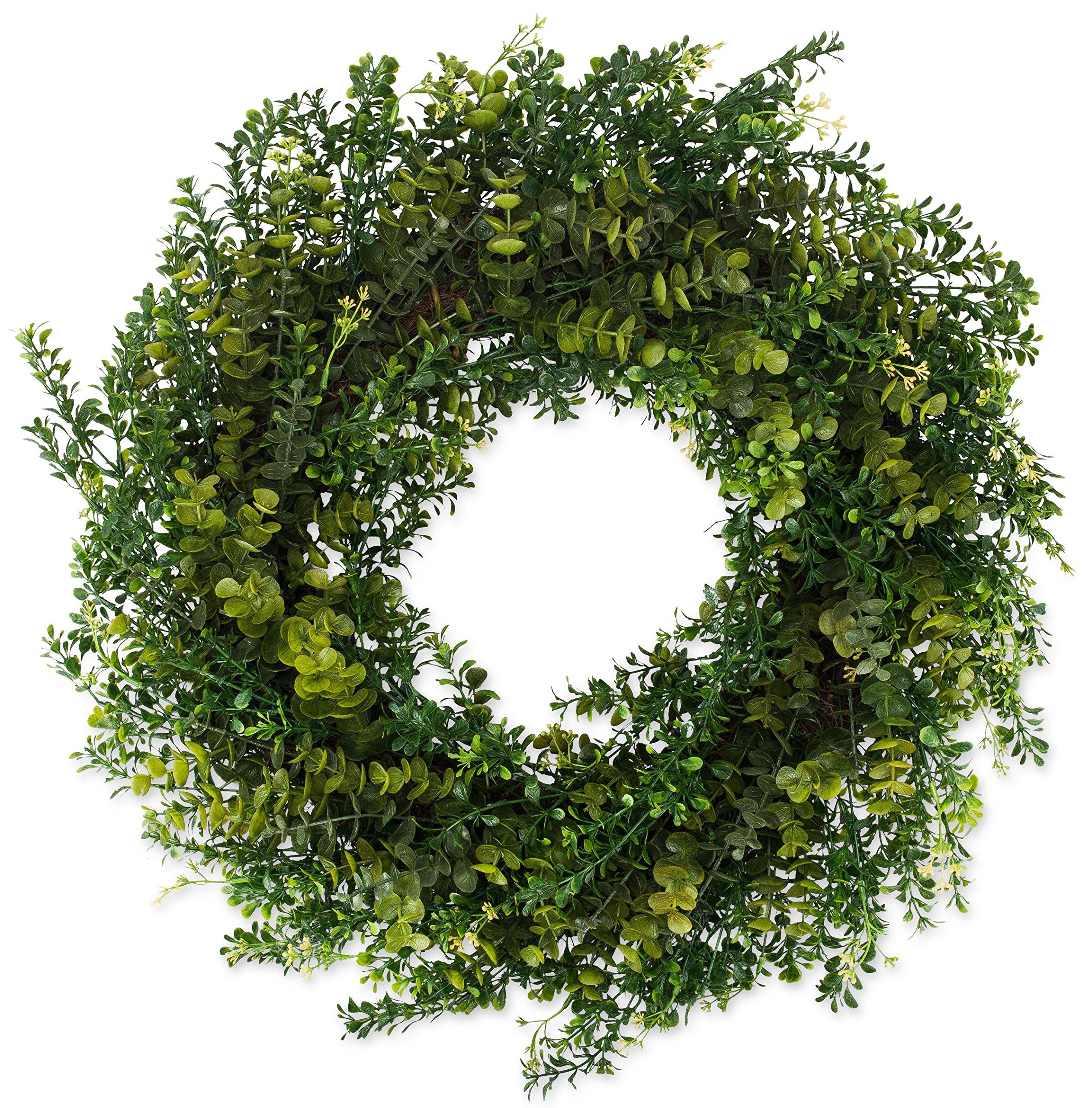 Arbor Artificial Boxwood Wreath 22 Inch Full Designer Quality Outdoor