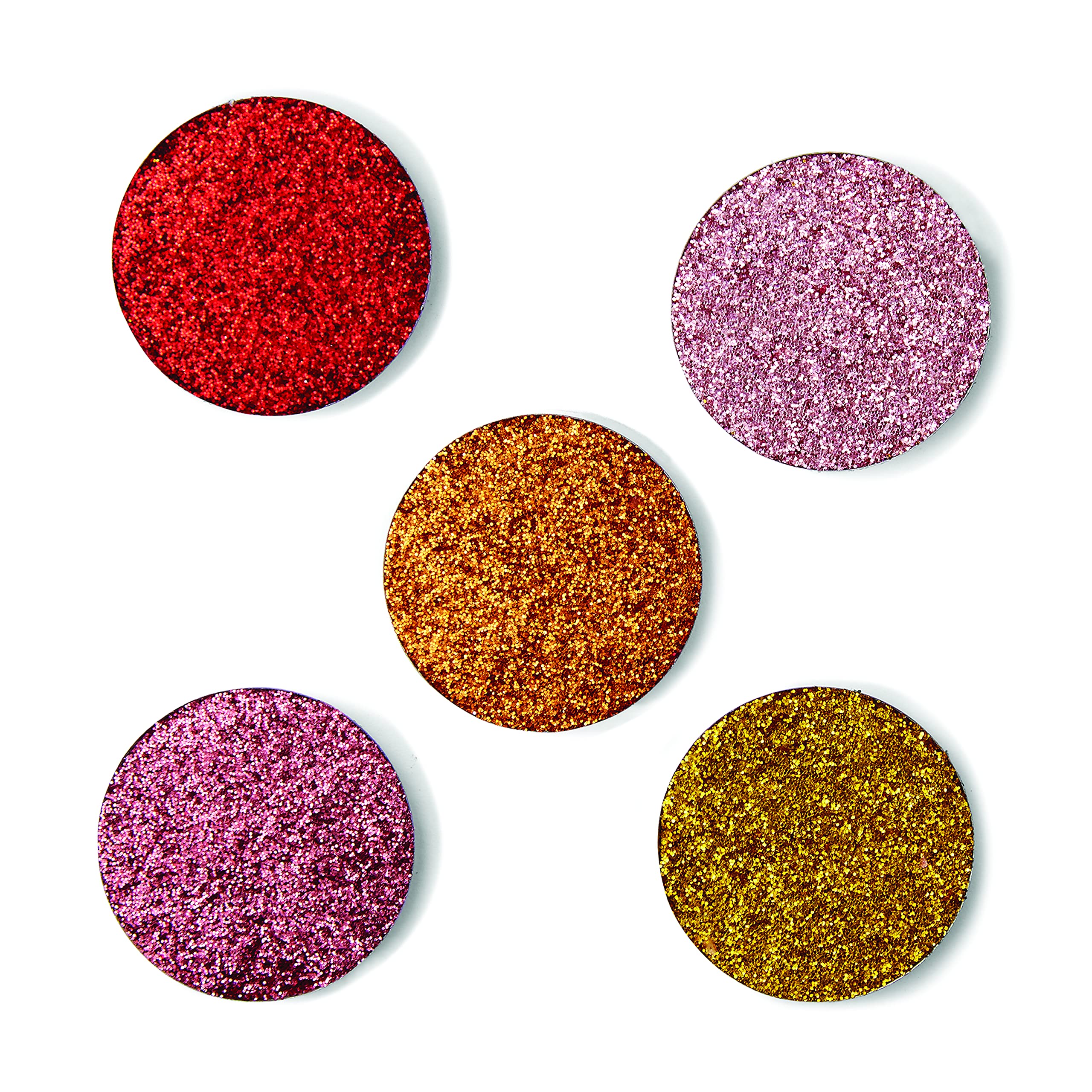 Revolution Beauty London Pro, Refill, Glitter, Eyeshadow Pack, Glisten Here, 5x1.2g