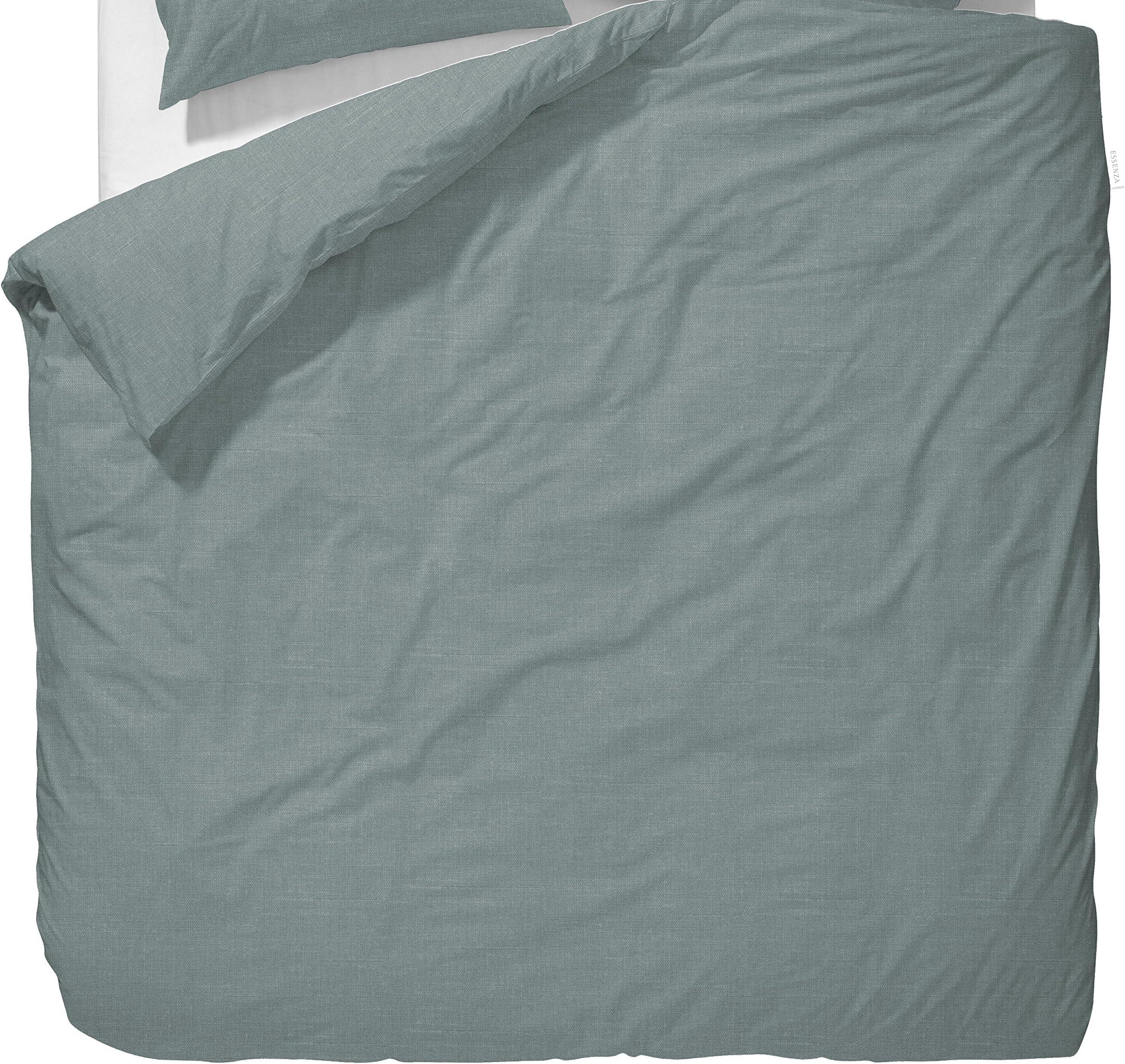 ESSENZA Duvet Cover, 100% Cotton washed vintage effect, Sea Green, 260x240