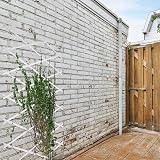 DIVCHI Wooden Expandable Trellis Wall Fence 180x60cm Pack of 3 White view 3