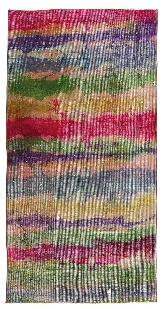Colored Vintage Teppich 100x200 Orientteppich Amazon De Kuche