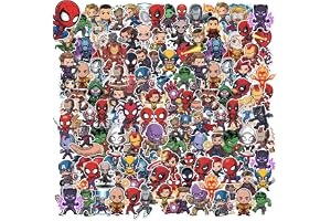 200PCS Superhero Stickers for Kids, Boys, Teens | Cool Characters Bulk Pack | Vinyl Sticker Pack - Laptop, Water Bottle, Skat