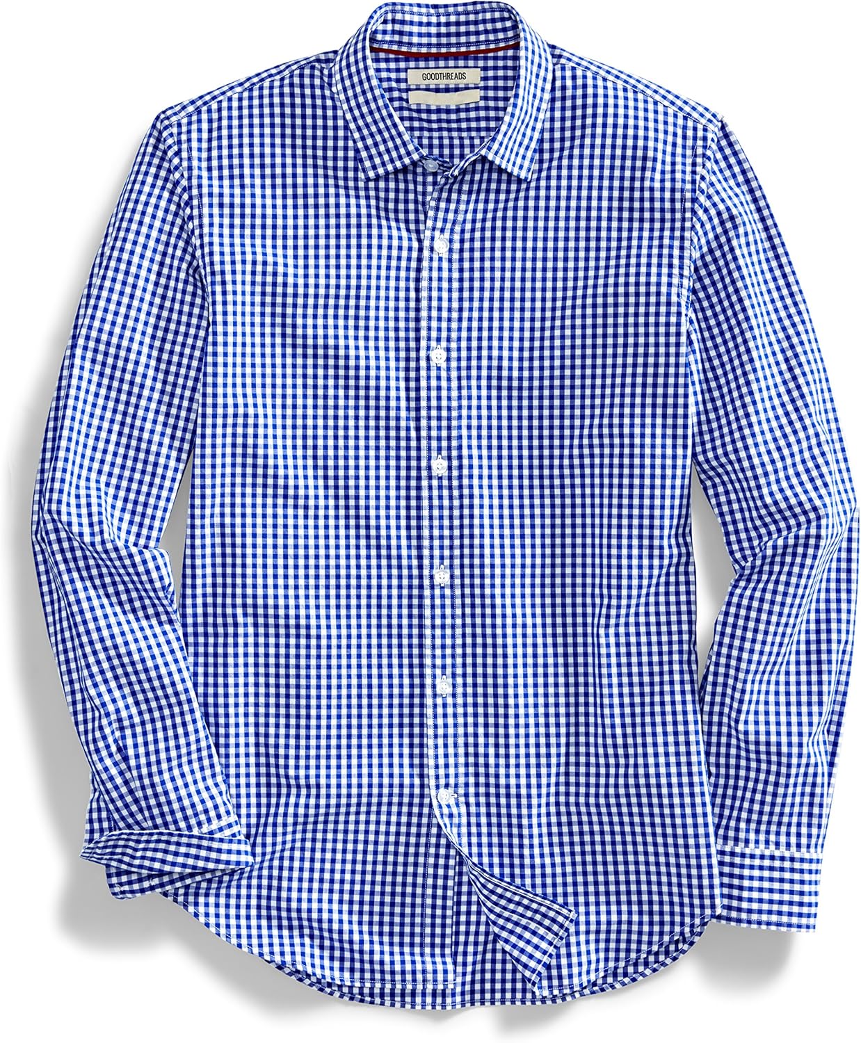 Amazon Brand - Goodthreads Men's Slim-Fit Long-Sleeve Gingham Shirt