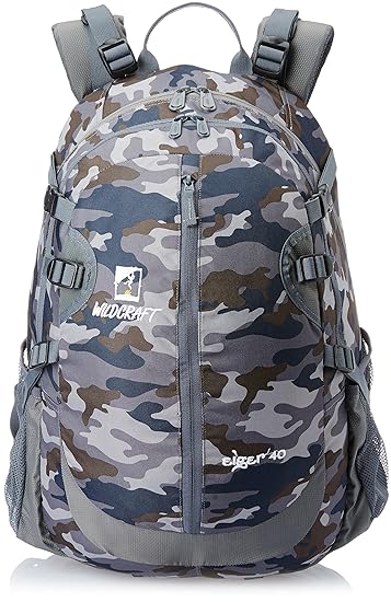 Wildcraft Eiger Camo Grey Grey Rucksack (8903338019718)