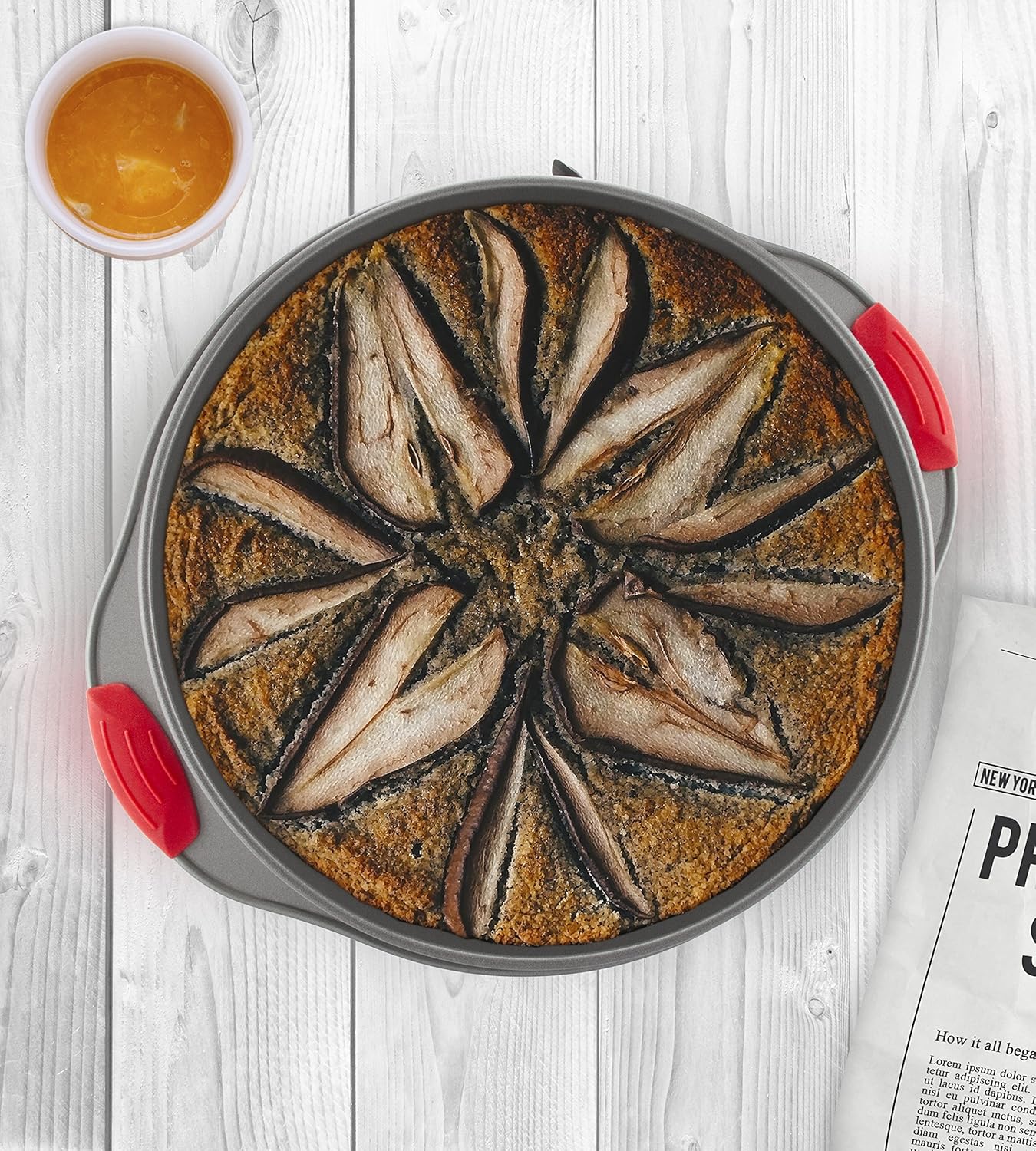 Non-Stick Springform Pan 10 inch. Professional Quality Pans Series/Spring Form/Cheesecake Baking Mold. Leakproof Cake Pan With Silicone Handles: Kitchen & Dining