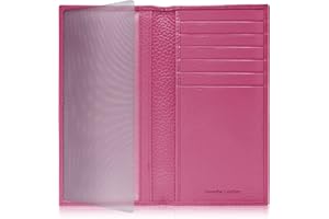 Access Denied Genuine Leather Checkbook Cover For Women & Men - Checkbook Holder For Duplicate Checks Card Wallet RFID