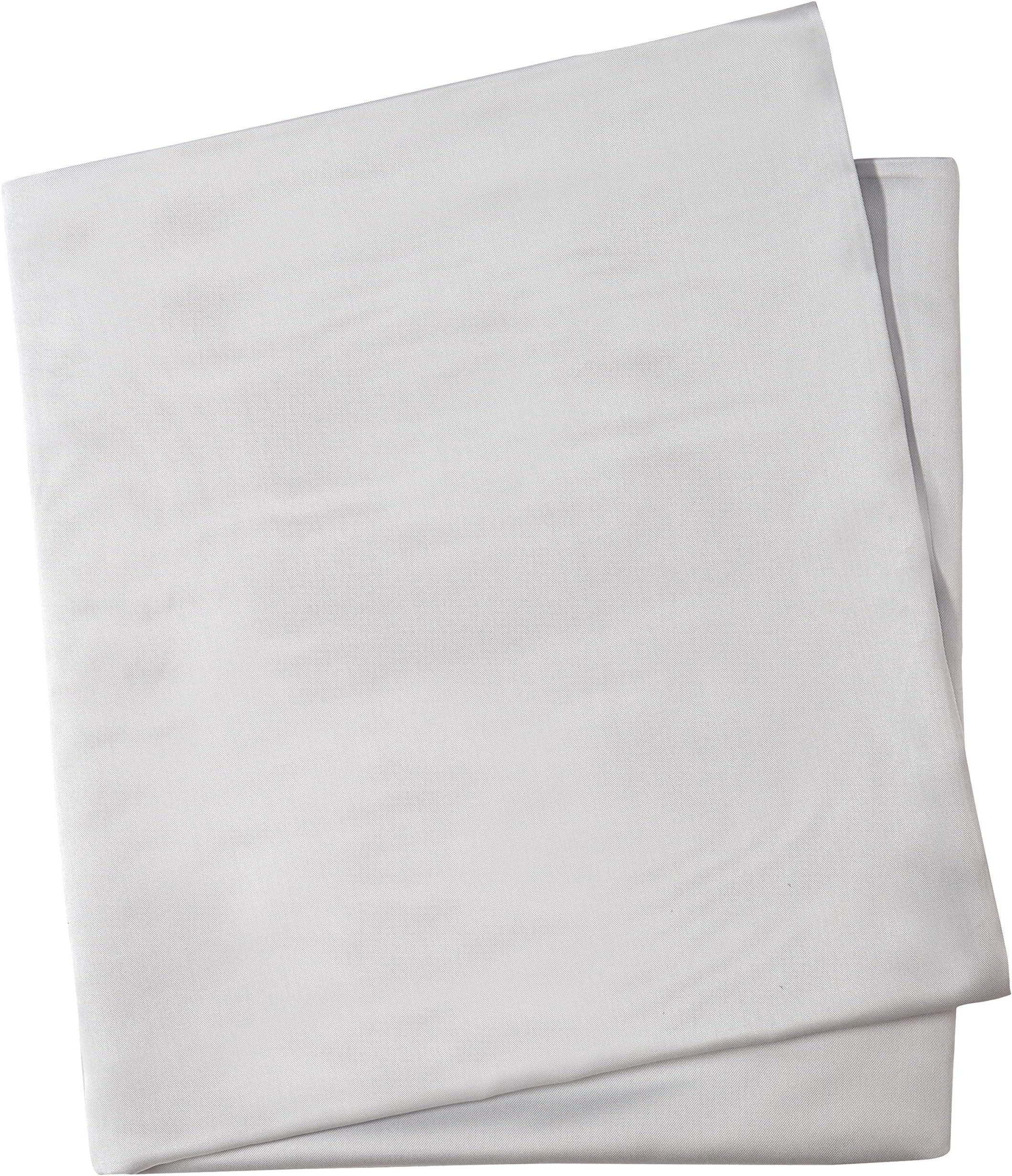 100% Bamboo Bed Linen - Luxury Flat Sheet - Double (Soft Grey)
