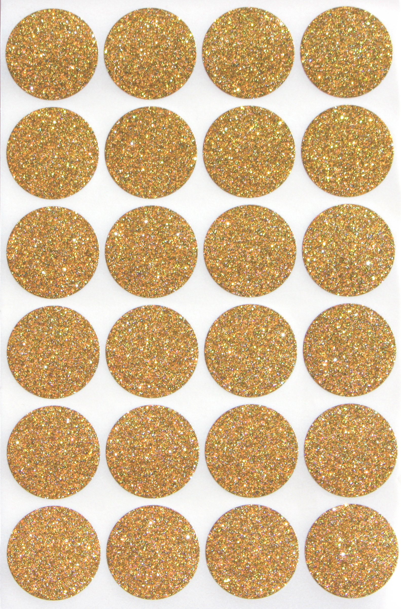 Royal Green Gold Invitation Seal Dots Round 25 mm Dot Glitter Stickers Sparkly 2.5 cm - 120 Pack
