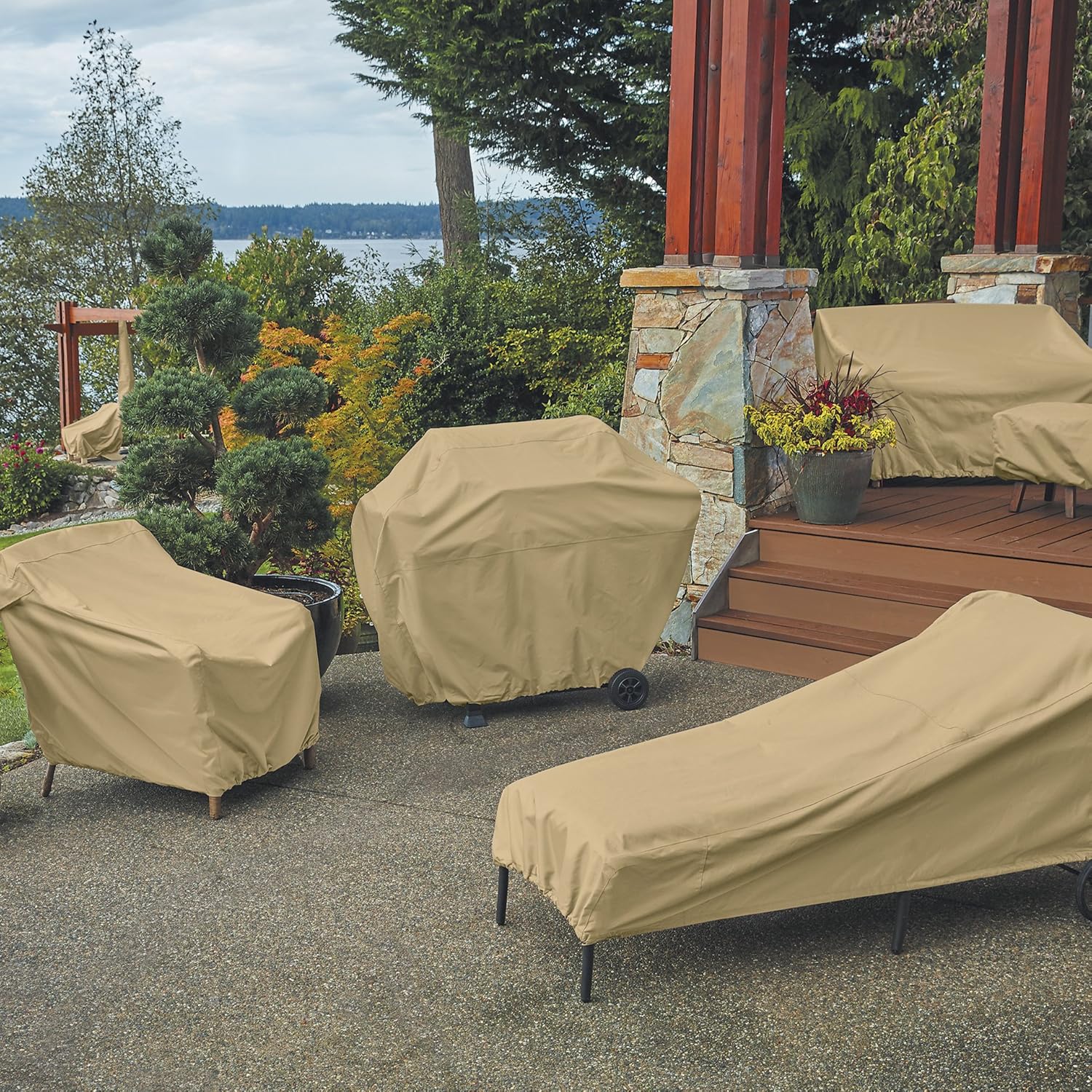 Classic Accessories Terrazzo Rectangular/Oval Patio Table Cover, Retail : Garden & Outdoor