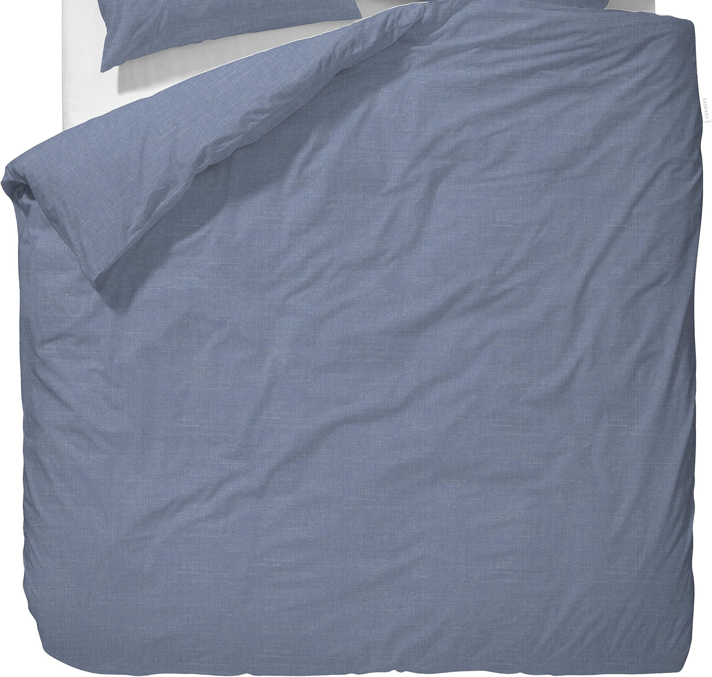 ESSENZA Duvet Cover, 100% Cotton washed vintage effect, Blue, 260x240