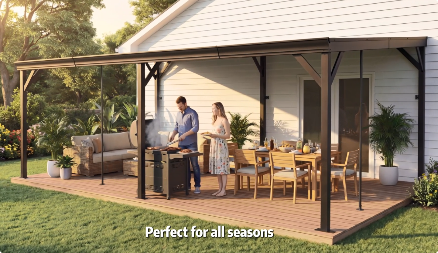Yardenaler PG0201-62 12x20 Hardtop Gazebo Review: Wall-Mounted Outdoor Shelter image 23