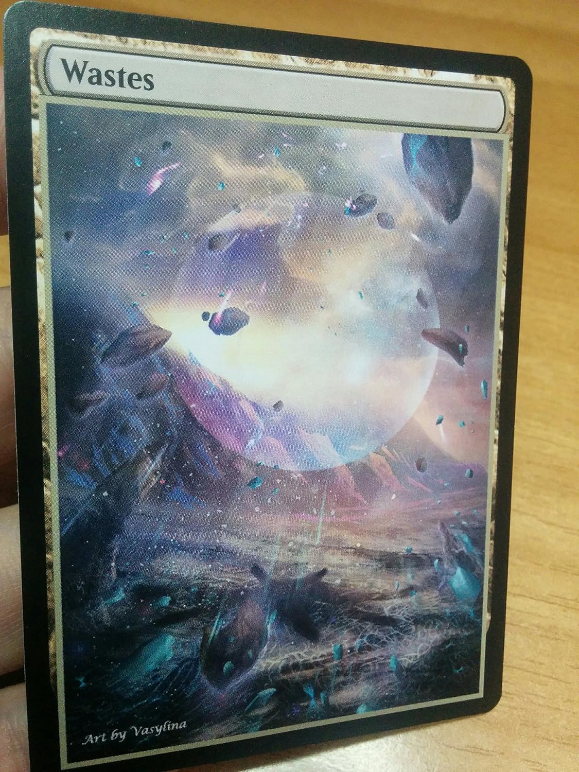 3x Wastes 1 Extended Textless Full Art Custom Altered