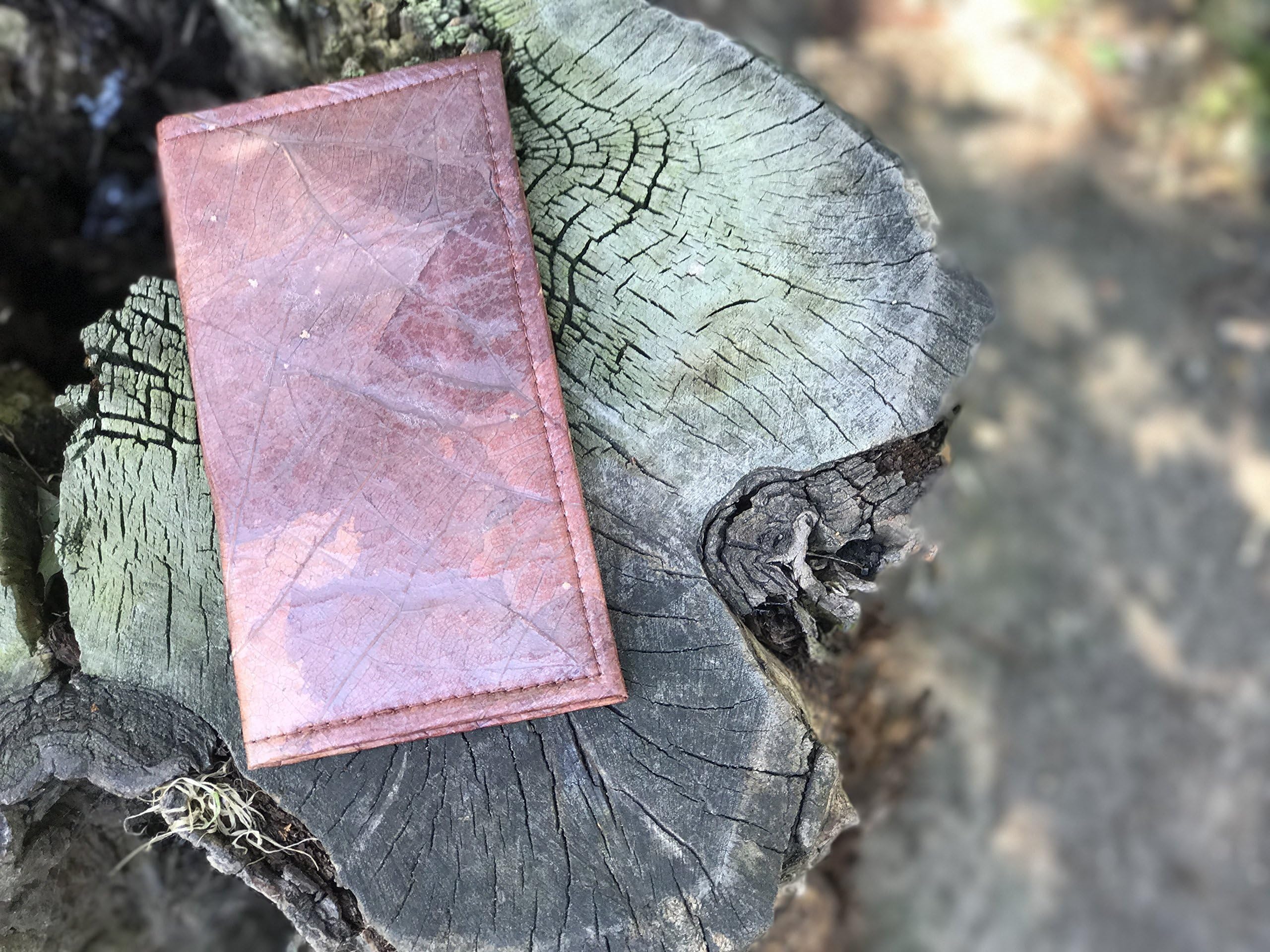 Zessoo Vinci Leaf Wallet | This Vegan Wallet is made from leaves [Cruelty-Free] | Bouquet - Brown