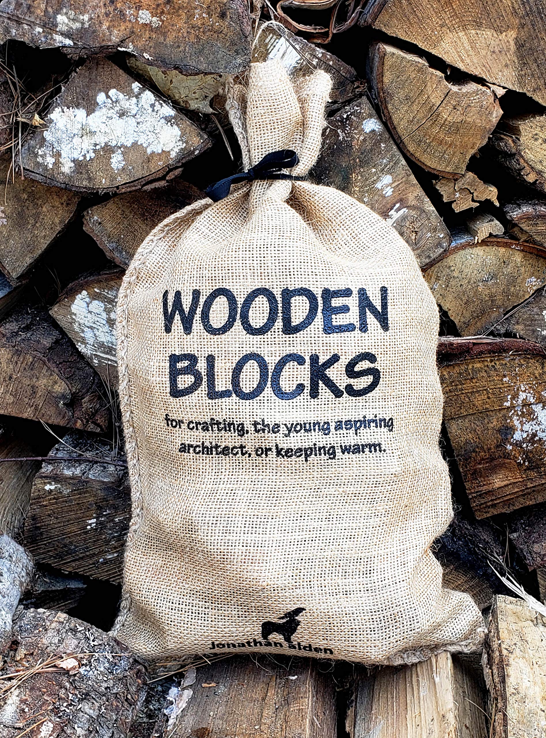 Wooden Blocks, 5 Pounds of Premium Hardwood in Assorted Sizes, Natural