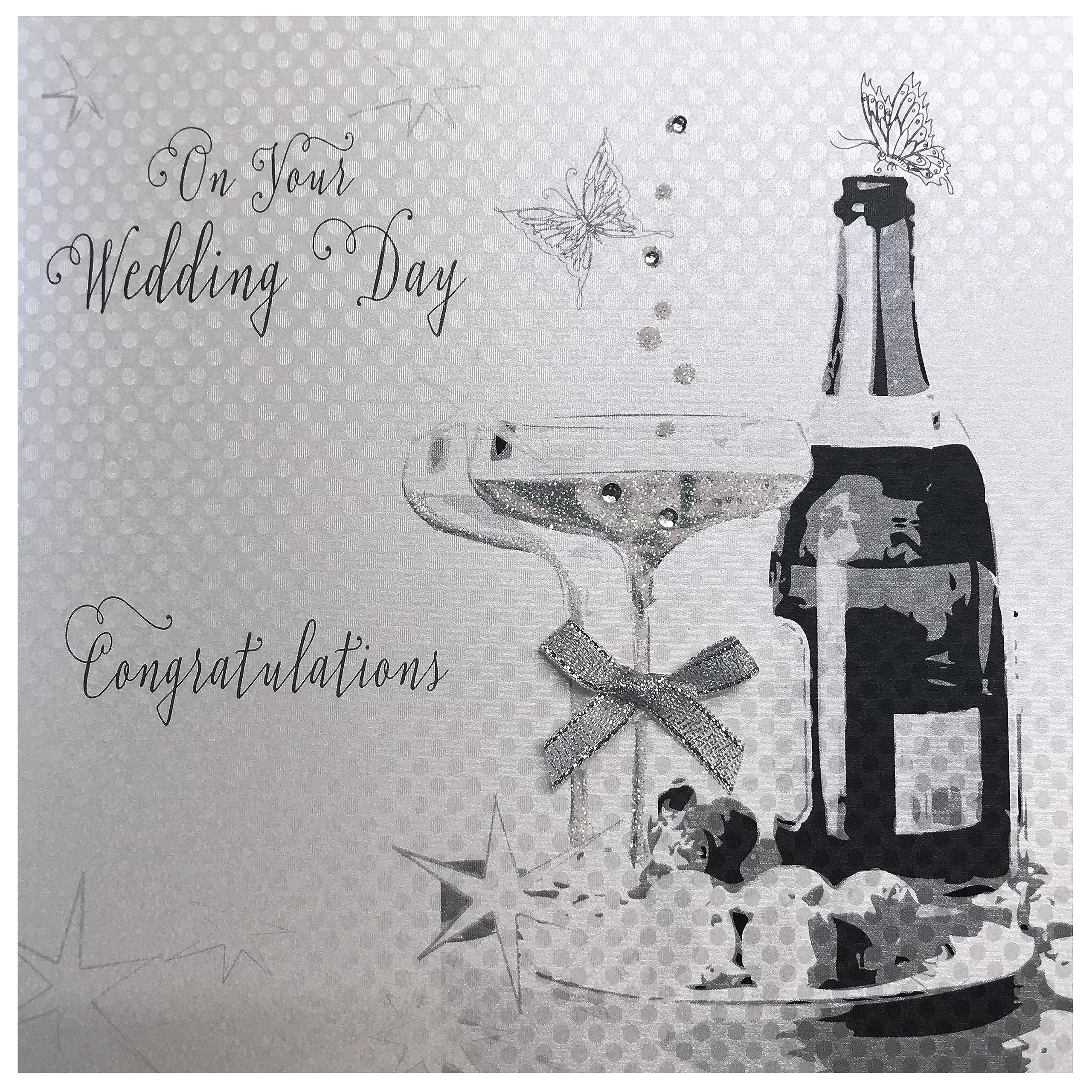 White Cotton Cards On Your Wedding Day, BD32