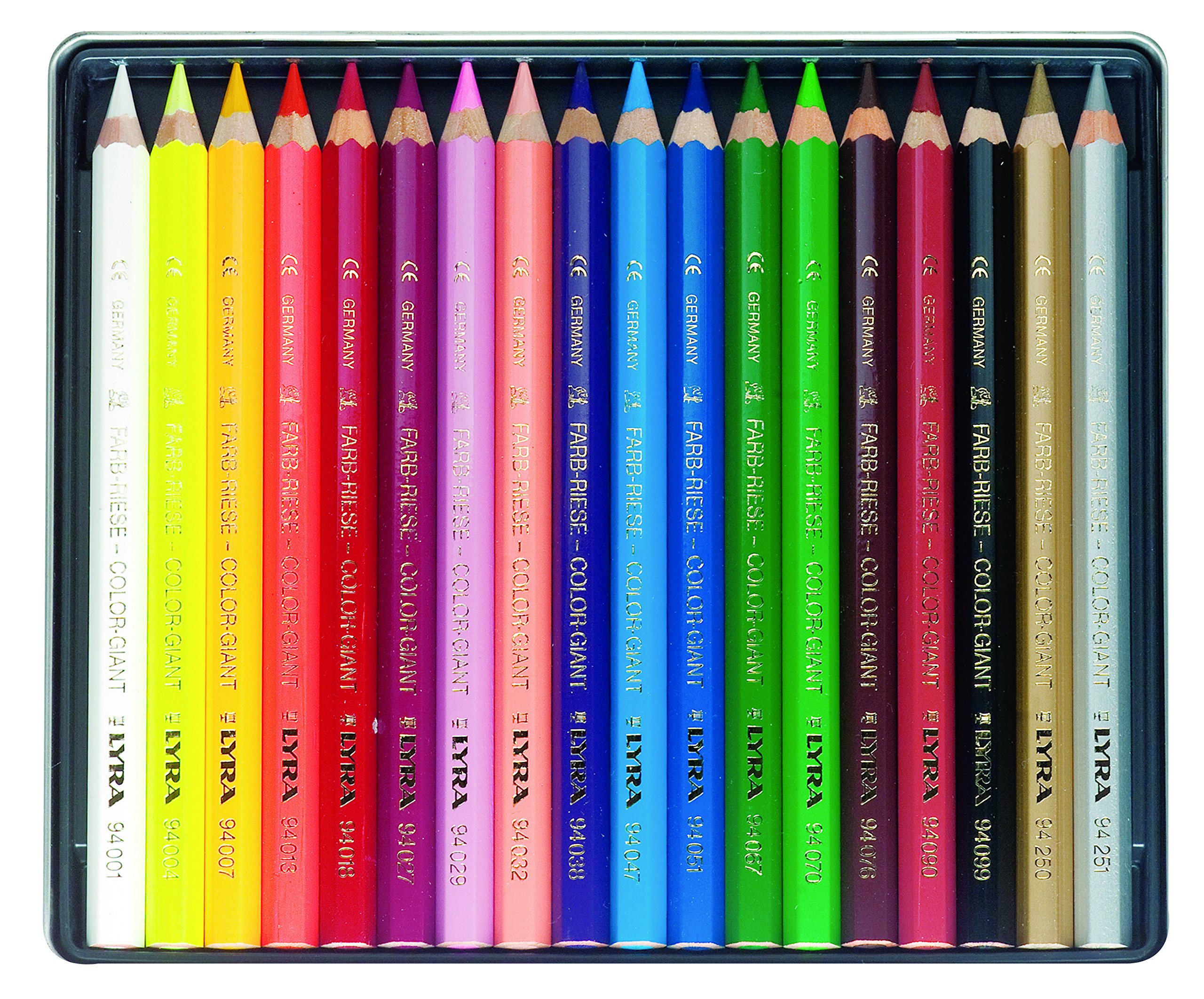 LYRA Colored Pencils, Lacquered, 6.25 Millimeter Cores