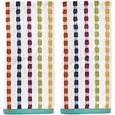 SKL Home by Saturday Knight Ltd. Good Vibes Hand Towel, Multi, Small (2-Pack)