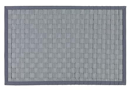 Wenko Badematte Adria Unterseite rutschhemmend, Polypropylen, grau, 50 x 80 x 1 cm