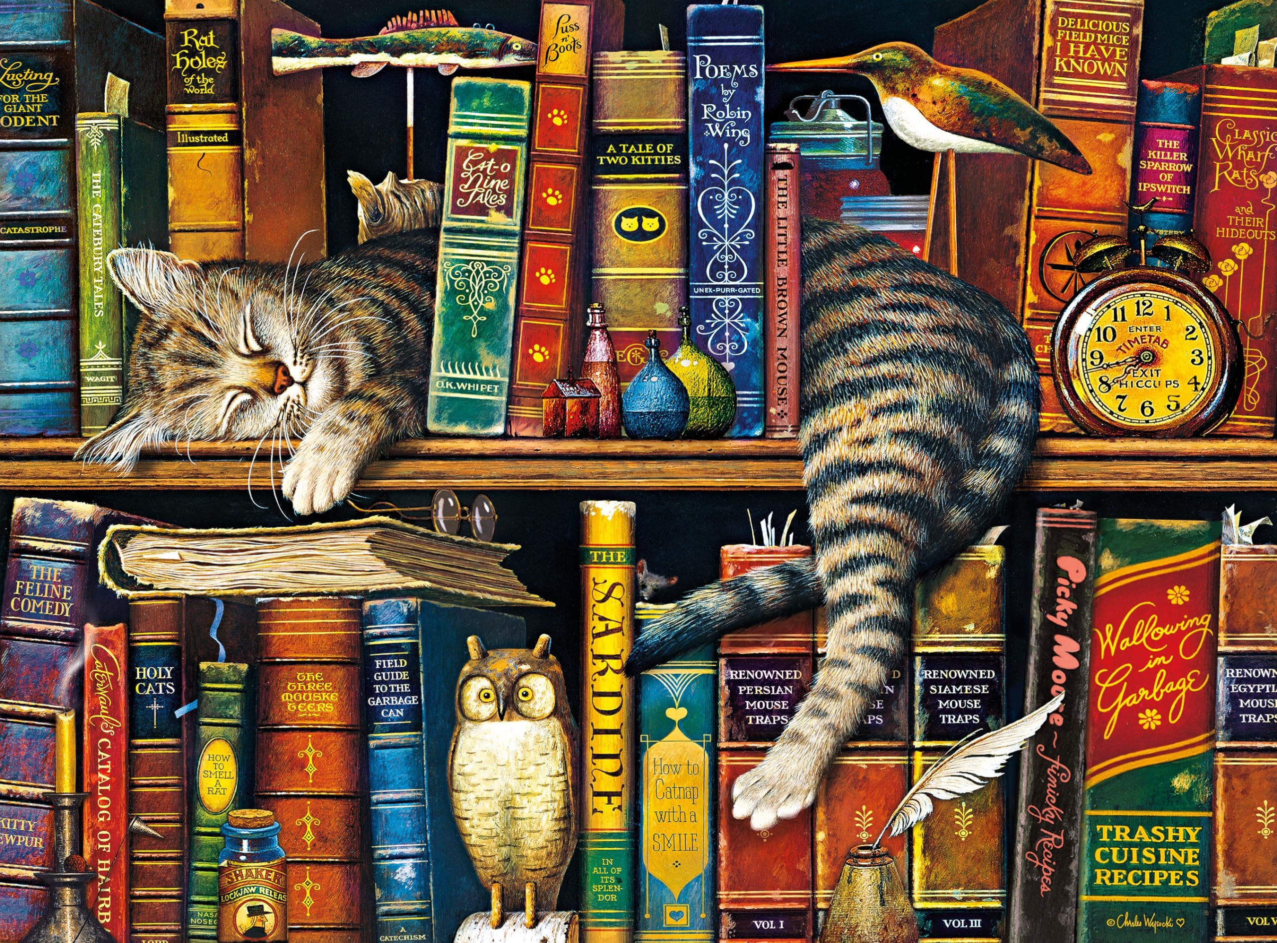 Buffalo Games - Charles Wysocki - Frederick The Literate - 1000 Piece Jigsaw Puzzle for Adults -Challenging Puzzle Perfect for Game Nights - Finished Size is 26.75 x 19.75