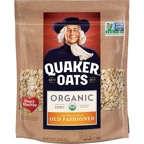 QUAKER ORGANIC OLD FASHIONED OATS, NON-GMO PROJECT VERIFIED,...