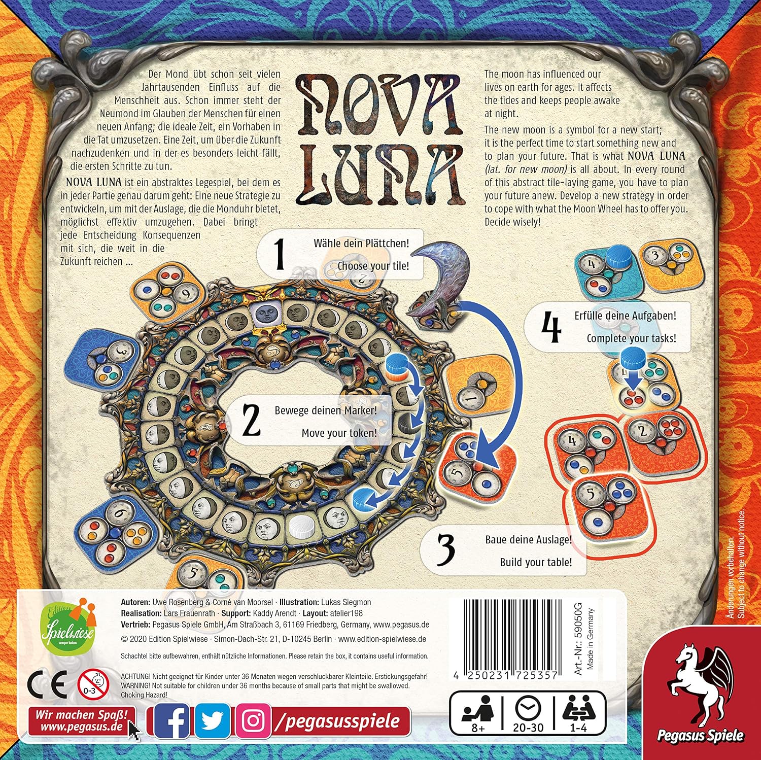 Edition Spielwiese 59050G Pegasus Spiele-Nova Luna, Multicolor - Image 4